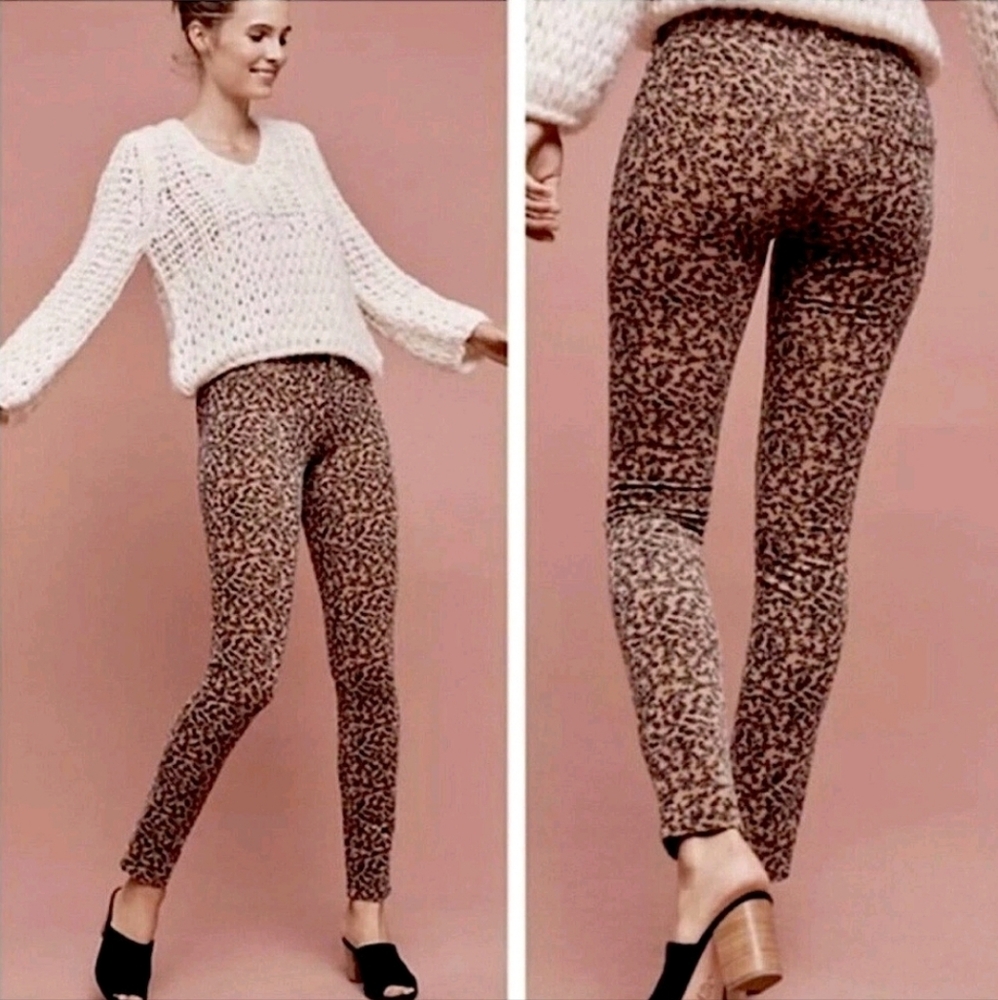 Anthropologie Pilcro And The Letterpress Floral Print Women's Pants